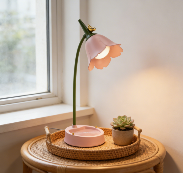 Mini Rechargeable Desk Lamp - Adjustable gooseneck, touch dimming, eye-protection design