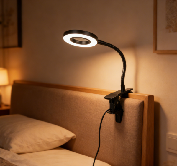 Clip-on Reading Lamp - 10-level dimming, 3 light modes, suitable for painting and studying