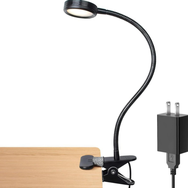 Variable Light Clip Lamp - Color changing, suitable for desks and bedside tables
